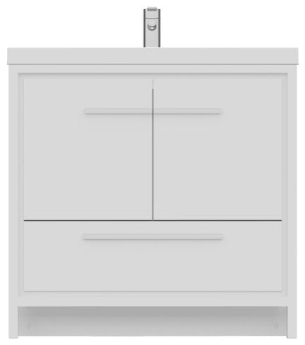 Sortino 36" Bathroom Vanity With Sink, White