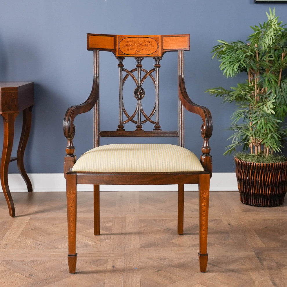 Inlaid Hepplewhite Arm Chair