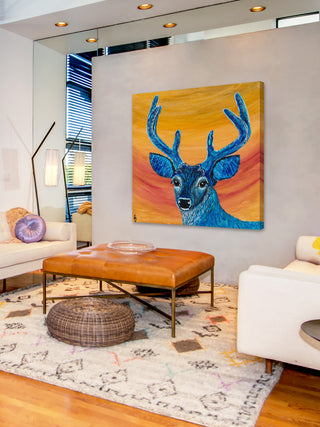 "Ace" Painting Print on Wrapped Canvas, 18"x18"