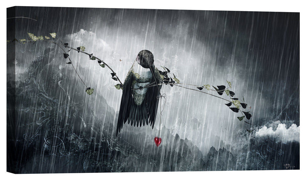 Epic Graffiti "Reach" by Cameron Gray, Giclee Canvas Wall Art, 12"x24"