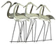 Metal Flock Of Coastal Birds Wall Art Sculpture Hanging Ocean Beach Home Decor