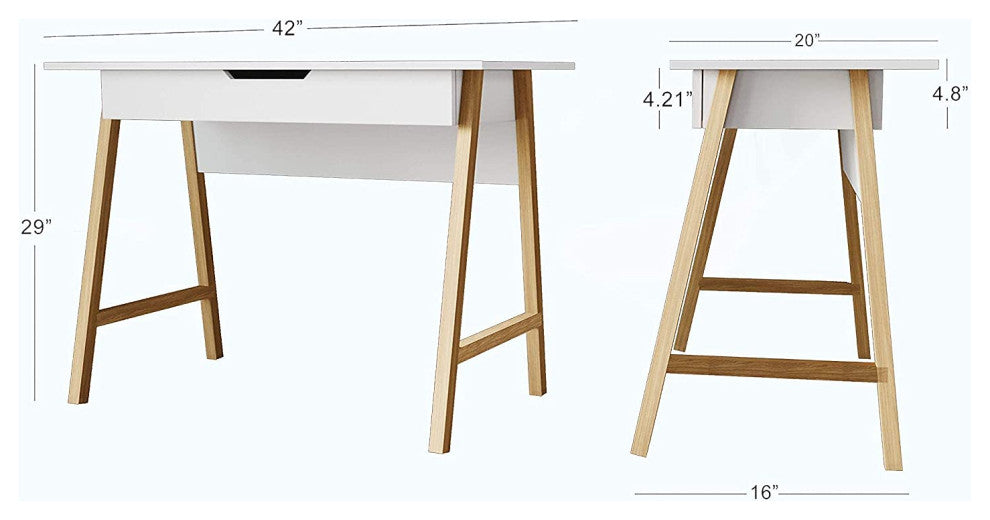 42 Inch Computer Desk with Drawer