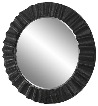 Uttermost Caribou Dark Espresso Round Mirror