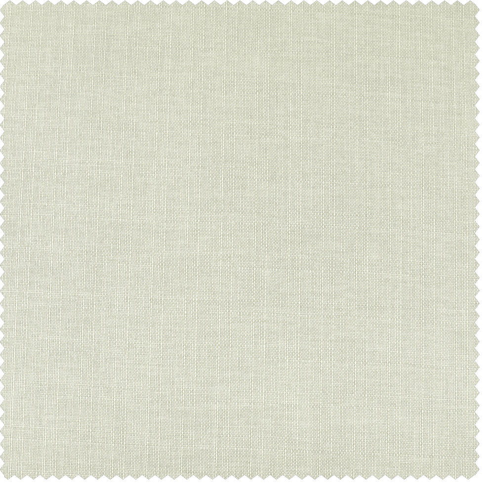 Italian Faux Linen Curtain Single Panel, Gravity Ivory, 50"x84"