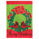 Cardinal Pair Double Applique Flag