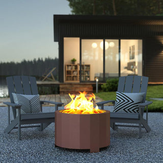 Titus Commercial Grade 27" Smokeless Outdoor Firepit, Bronze
