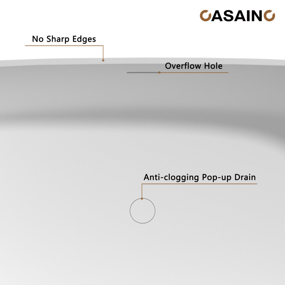 67in Adult-Sized Freestanding Soaking Tub with Raised Pedestal in Matte White