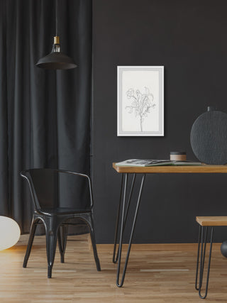 "Flower Outline" Framed Painting Print, 16x24