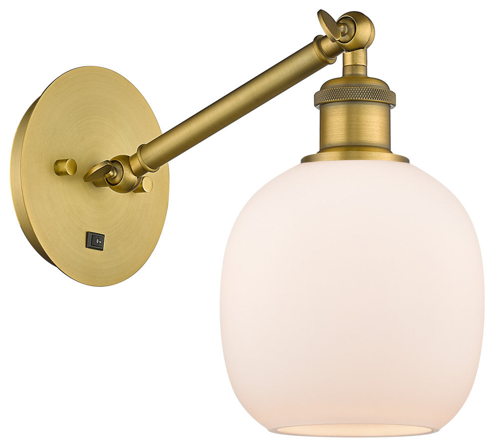 Innovations 317-1W-BB-G101 1-Light Sconce, Brushed Brass