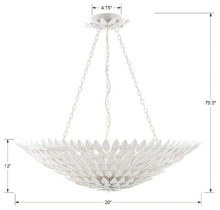 Broche 8-Light Matte White Ceiling Mount
