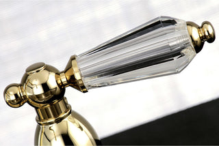 Kingston Brass Widespread Kitchen Faucet, Polished Brass