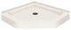 36"x36" Decor Solid Surface Shower Base, Matrix Summit