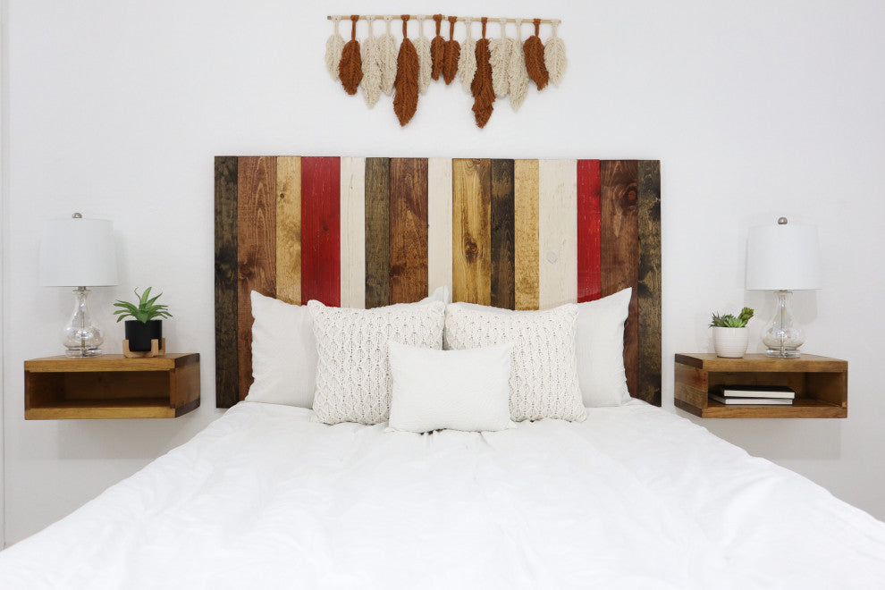 Handcrafted Headboard, Hanger Style, Fall Mix, California King