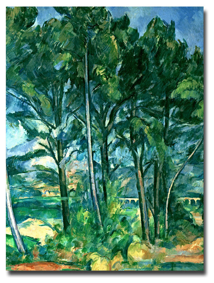 'The Aqueduct' Canvas Art by Paul Cezanne