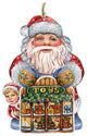 Merry Christmas Santa Scenic, Decorative Ornament
