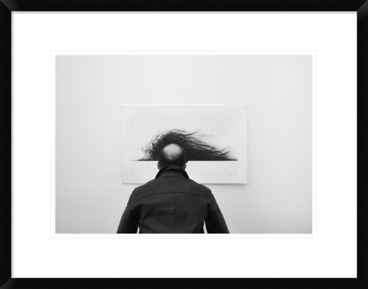 "Wig" Framed Digital Print by Jorge Pena, 26"x20"