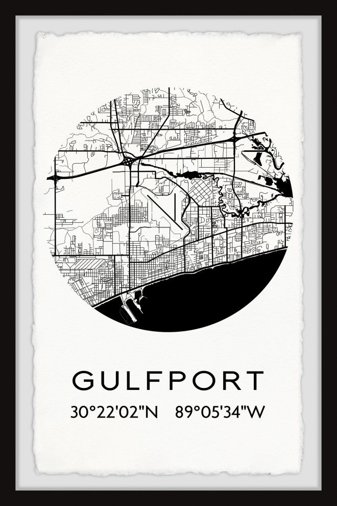 "Gulfport" Framed Painting Print, 24x36