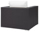Convene Outdoor Patio Armchair, Espresso White