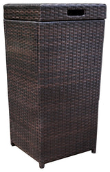 Palm Harbor Outdoor Wicker Trash Bin