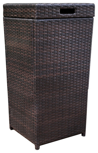 Palm Harbor Outdoor Wicker Trash Bin
