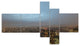 Shinjuku District View Point, Cityscape Canvas Art Print, 60"x32", 5 panels