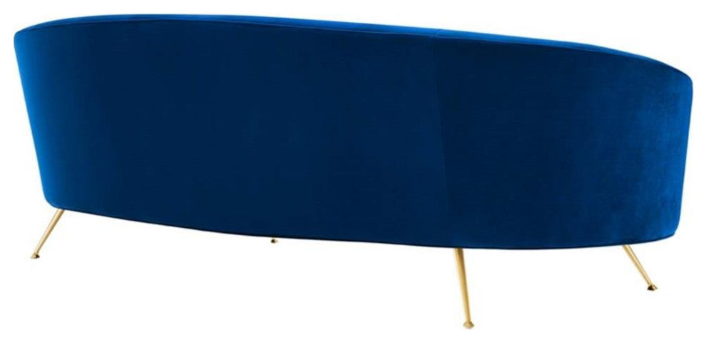 Marchesa Upholstered Performance Velvet Sofa, Navy
