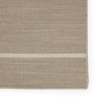 Jaipur Living Cape Cod Handmade Striped Gray/ White Runner Rug 2'6"X8'