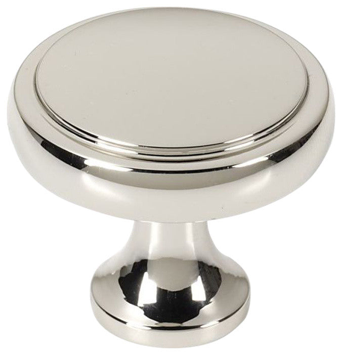Alno, Cabinet Knob, Polished Nickel, 1"x1"x1"