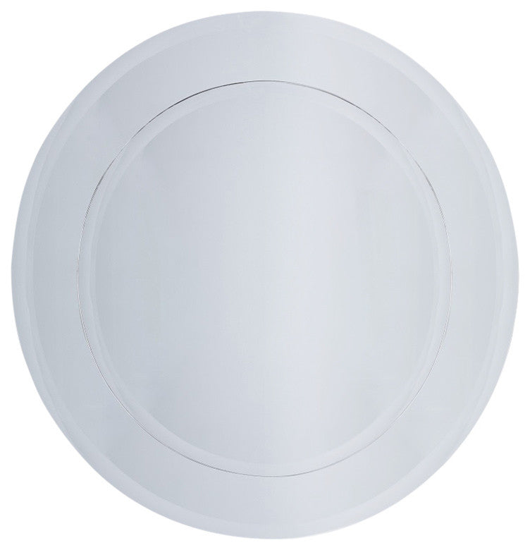 Round Frameless Mirror
