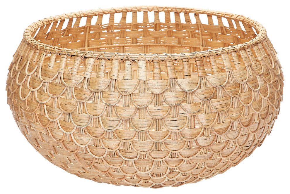 Dimond Home 466047 Large Natural Fish Scale Basket