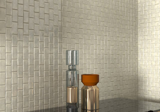 CastelloUSA Anacleto Ceramic Pressed 1"x2" Mosaic Tile, Dark Gray