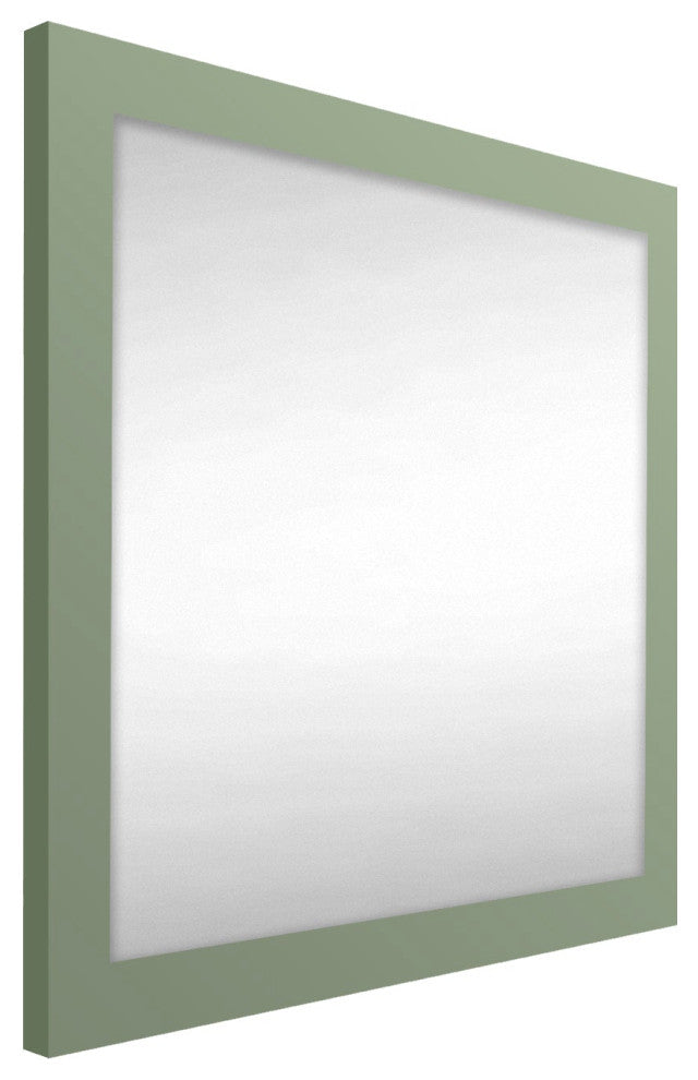 36"x36" Pop of Color Wall/Floor Mirror Art, Sage Green