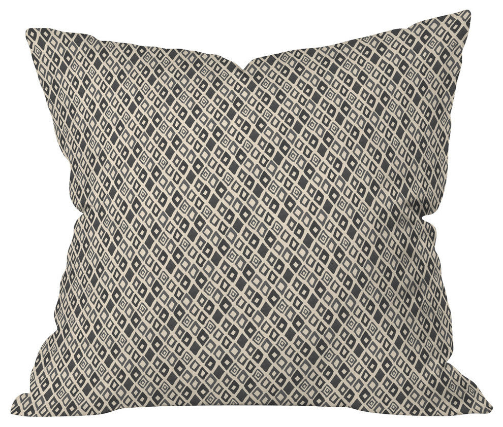 Deny Designs Cori Dantini Black Diamond Outdoor Throw Pillow