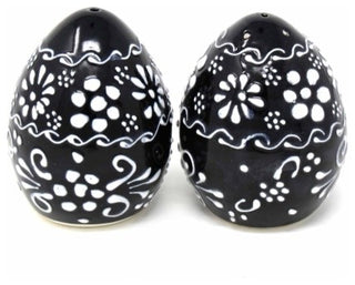 Encantada Handmade Salt & Pepper Shakers, Ink