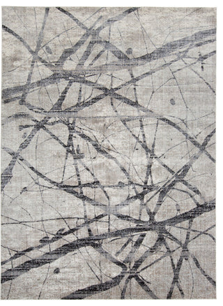 Weave & Wander Kiba Charcoal/Gray Rug, 4'3"x6'3"