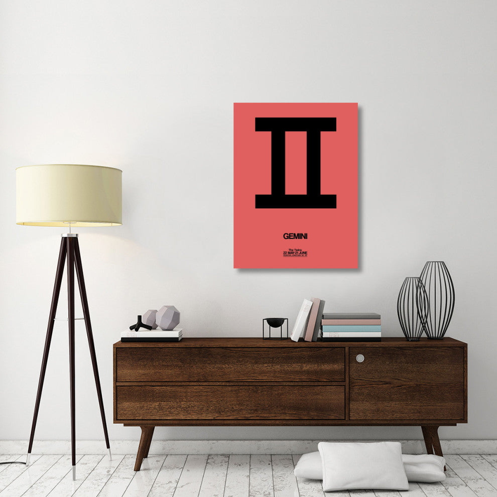 "Gemini Zodiac Sign Black" Fine Art Print