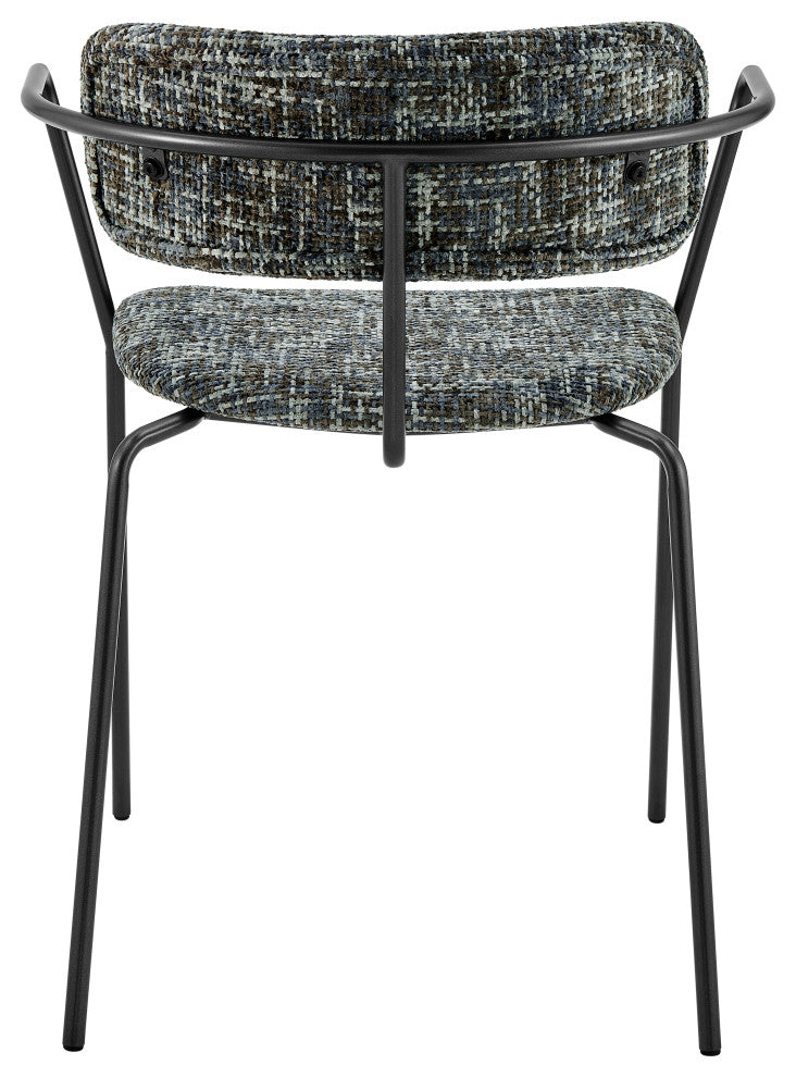 Alivia Fabric Dining Side Arm Chair,, Set of 2, Allure Gray