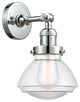 Olean 1-Light Sconce, Polished Chrome, Clear