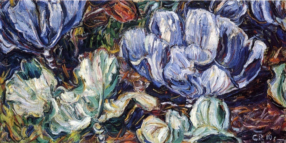 Christian Rohlfs Cabbages, 15"x30" Gallery Wrapped Canvas Print