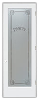 Pantry Door - Enna Harrington - Primed - 28" x 80" - Knob on Left - Pull Open