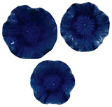 Uttermost Abella Blue Ceramic Wall Decor, 3-Piece Set