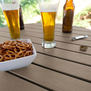 Round 30" Diameter Bar Dining Table, Woodland Brown