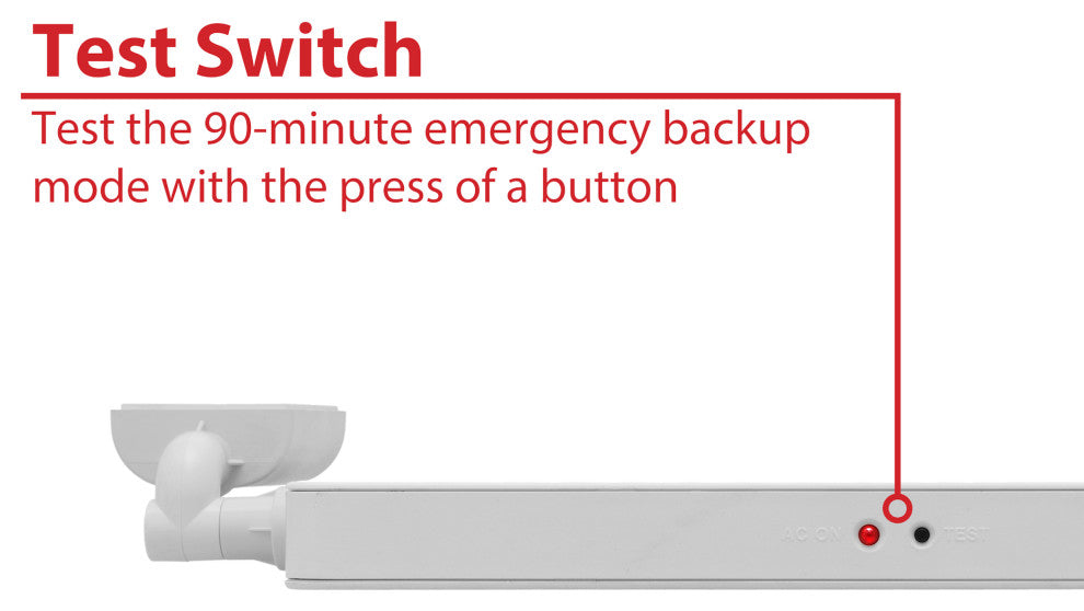 ECL2 Series Slim LED Emergency Exit Sign Combo, Green Lettering