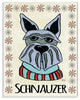 Whimsical Schnauzer Wearing Sweater Wall Plaque