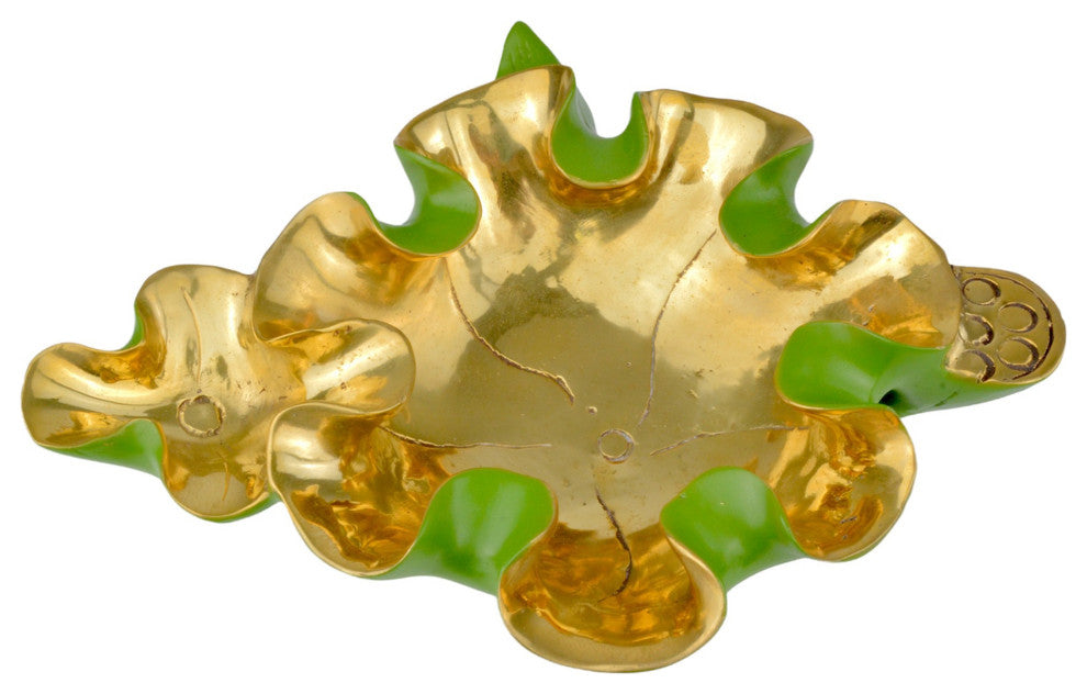 Wrapped Lotus Leaf Green Bowl