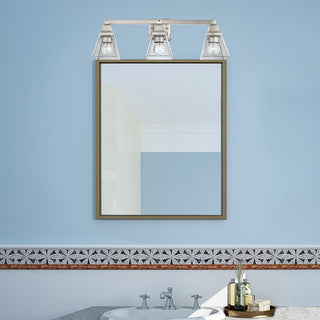 Livex Lighting Mission 3 Light Brushed Nickel Vanity Sconce