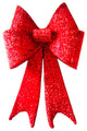 24" Red Glitter Mesh Bow