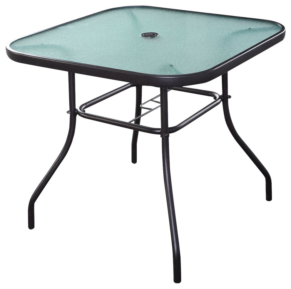 Modern Outdoor Square Steel Dining Table