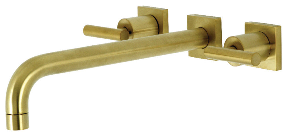 KS6057CML Wall Mount Tub Faucet, Brushed Brass