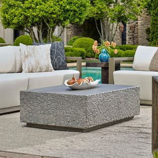 Uttermost Hesston Outdoor Concrete Coffee Table